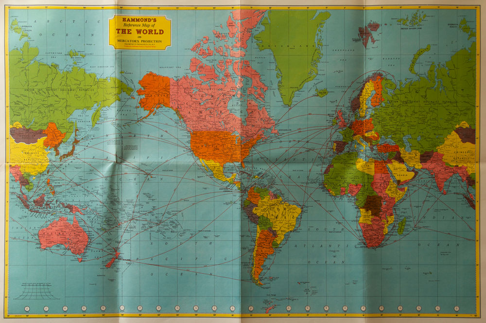 Hammonds Air Age Map Of The World Map File 