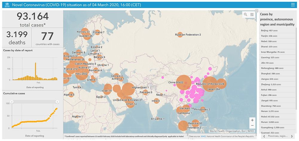 Mapping disease outbreaks