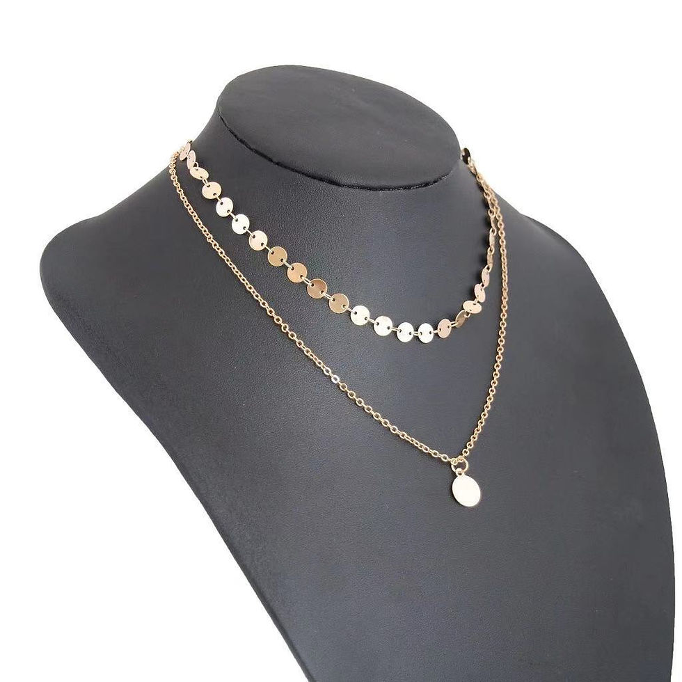 Thumbnail: Simple Fashion Sweet Romantic Gold Color Metal Clavicle Chain Necklace Ladies Co
