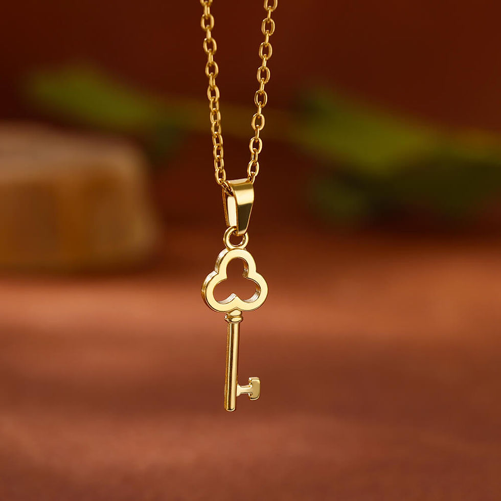 Thumbnail: 316L Stainless Steel Multilayer Heart Necklace For Women Girls Goth Gold Color C