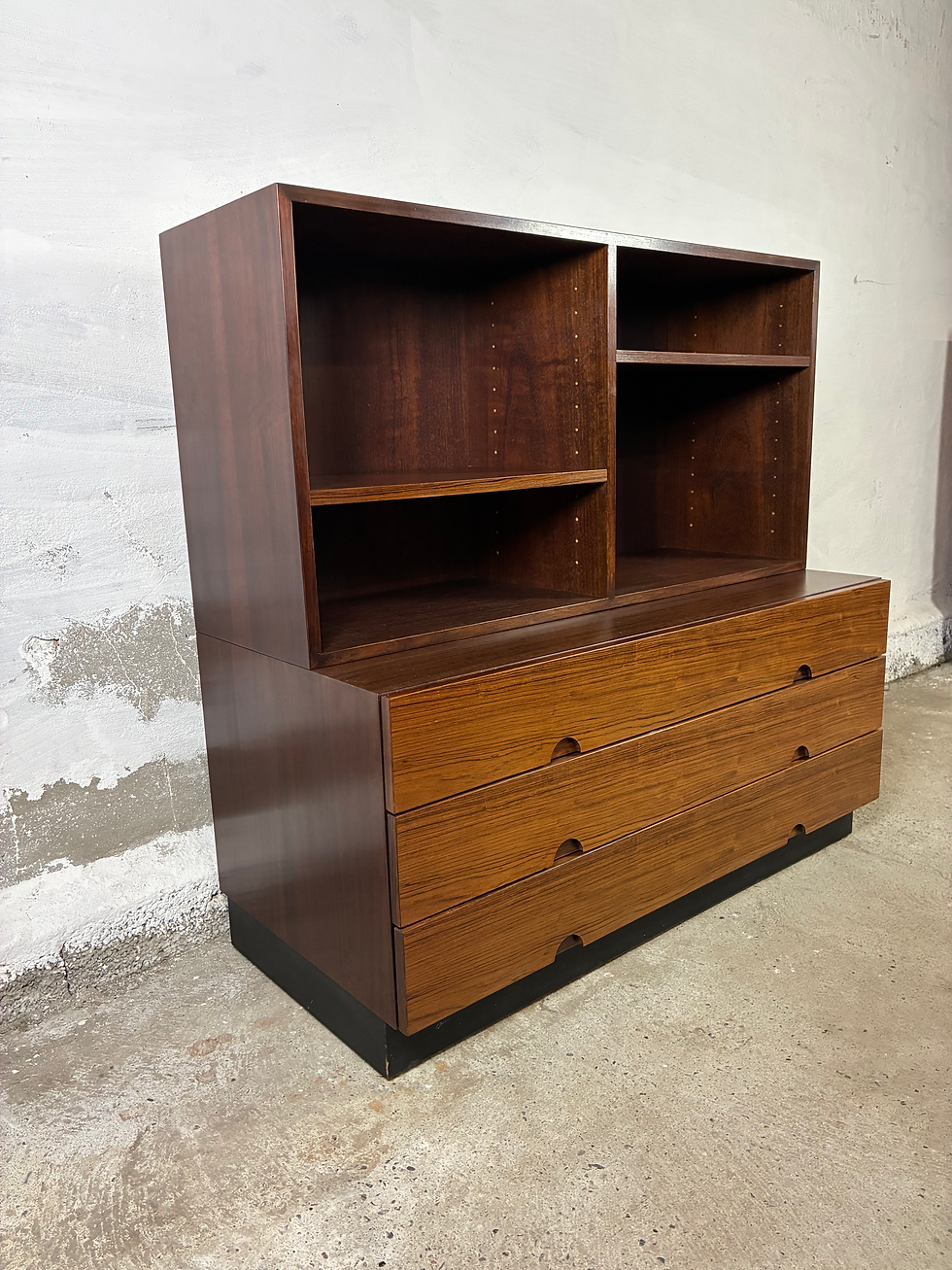 Thumbnail: Ib Kofod Larsen sideboard with bookcase 100x98/47x46/31