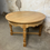 Thumbnail: Round oak coffee table by Henning kjærnulf Ø85