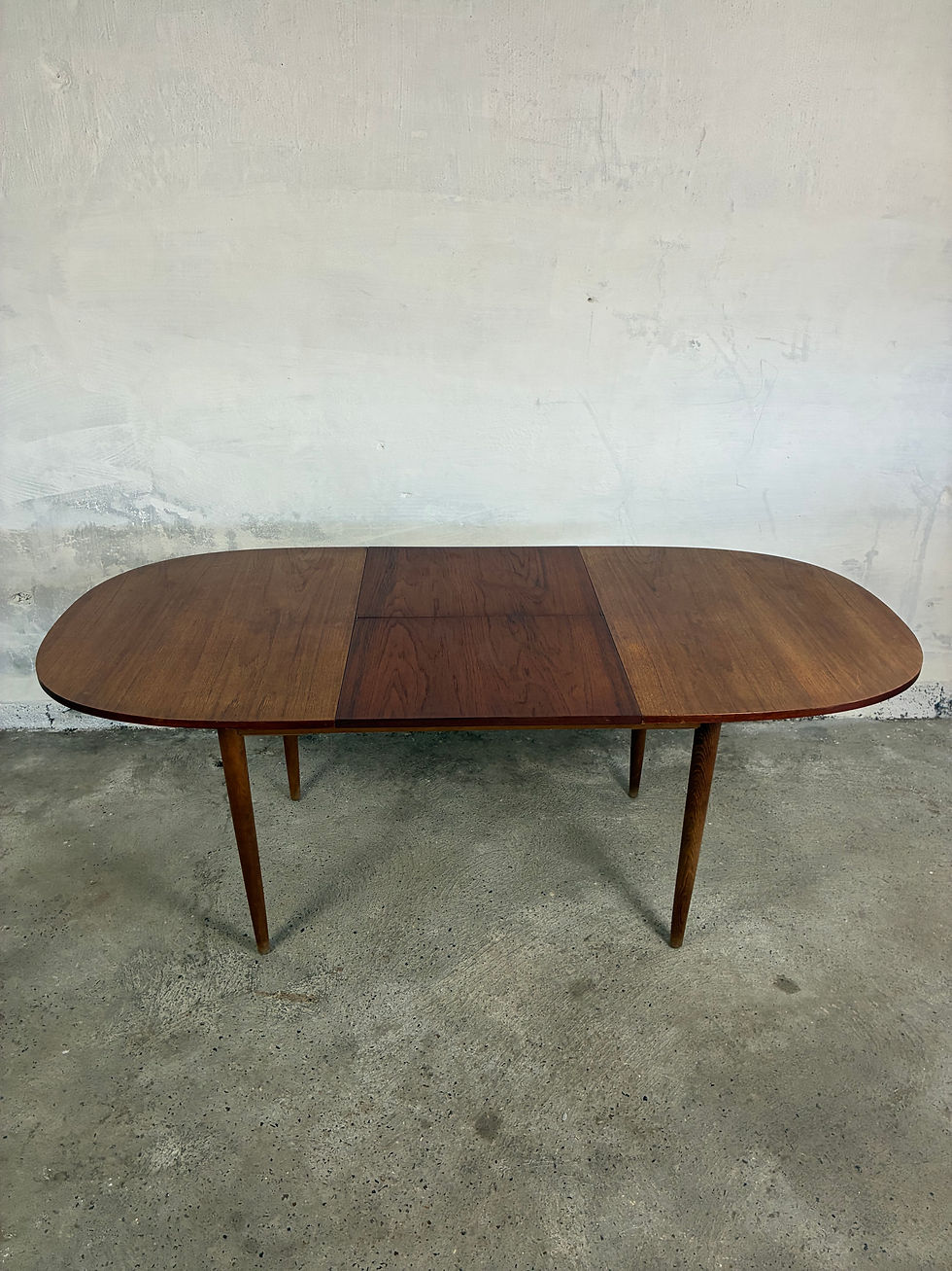 Miniaturebillede: Teak table with butterfly leaf 139x95 + 1x59
