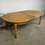 Miniaturebillede: Solid Oak table with 2 leaves Ø120+2x50