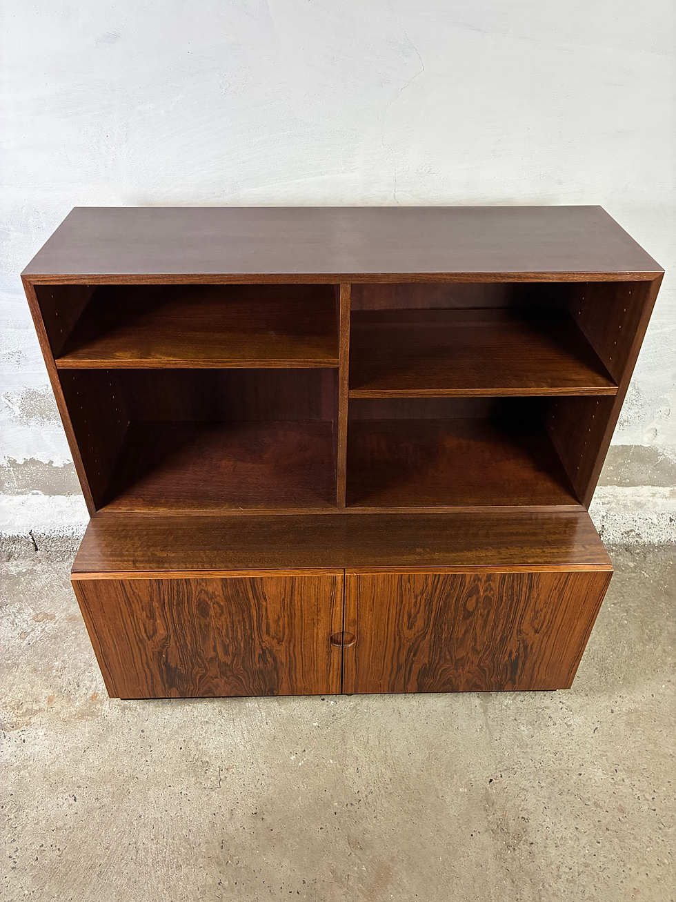 Miniaturebillede: Ib Kofod Larsen sideboard with bookcase 100x98/47x46/31