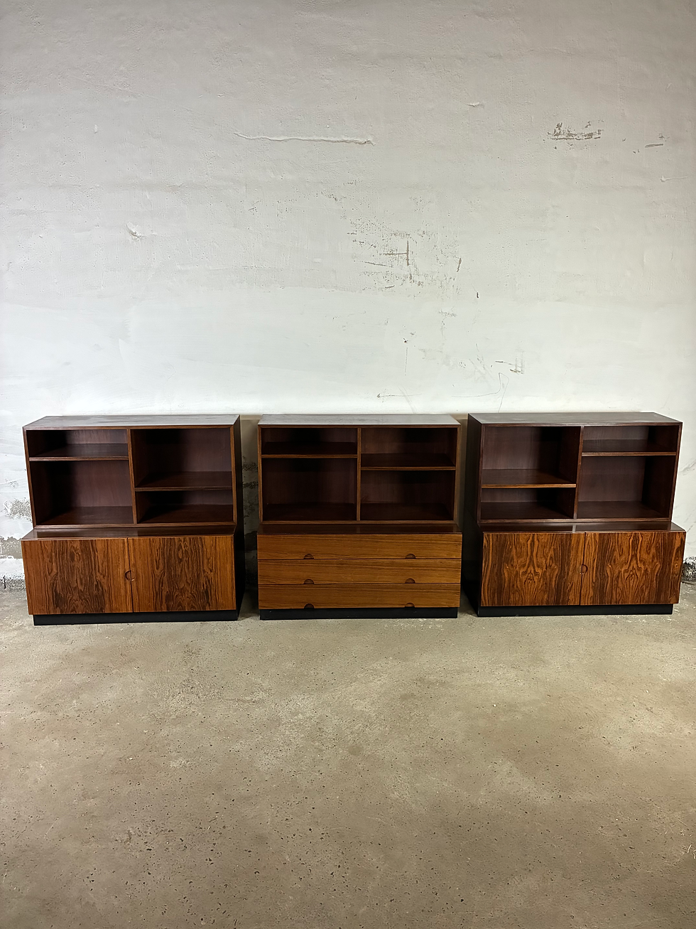 Thumbnail: Ib Kofod Larsen sideboard with bookcase 100x98/47x46/31