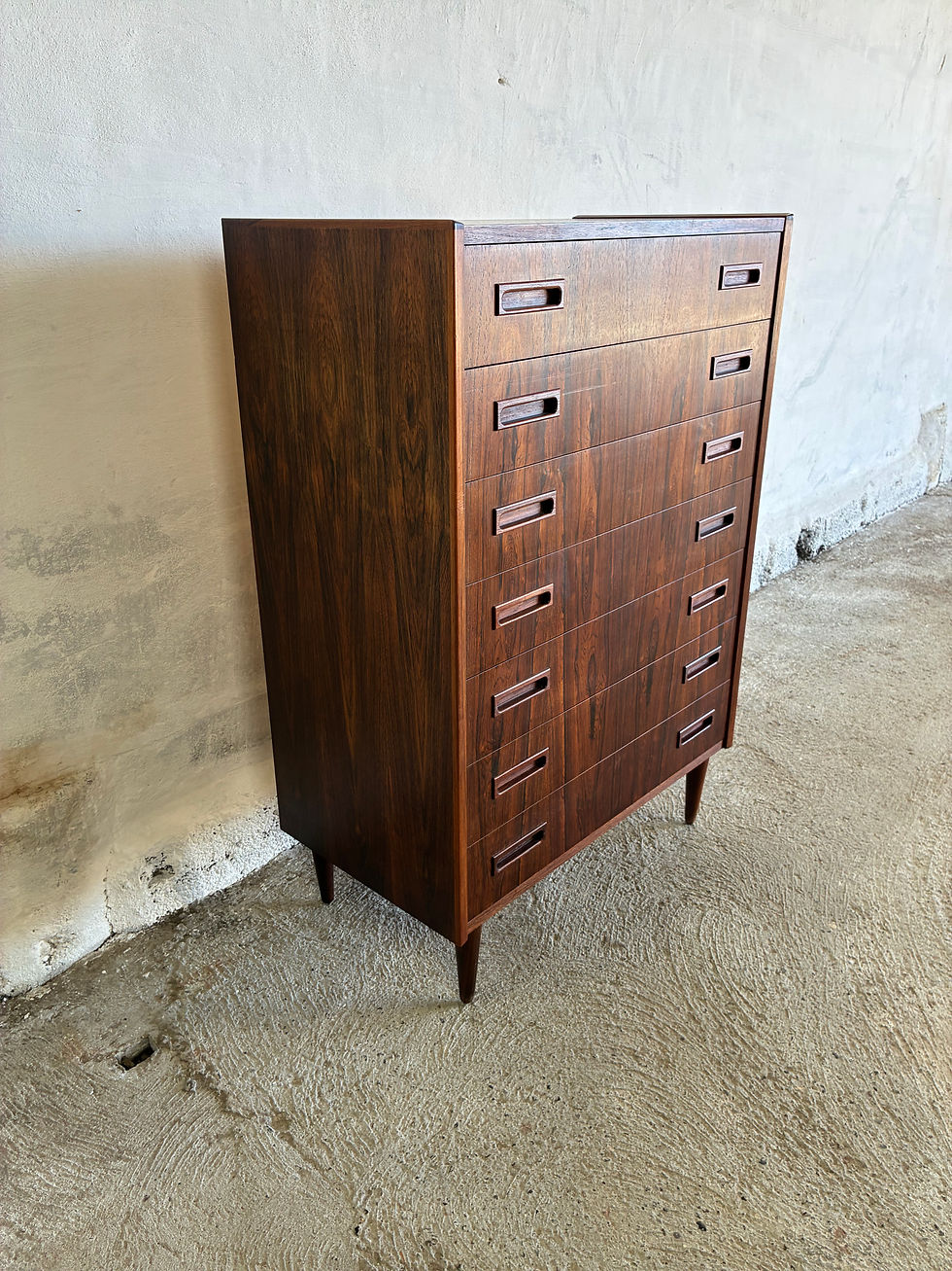 Thumbnail: 7 drawers rosewood tallboy 115x78x42