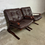 Miniaturebillede: Pair of  Skyline easy chairs. Stained Rosewood