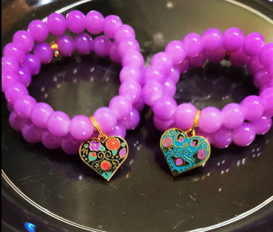 HEART TO HEART MOTHER AND DAUGHTER BRACELET SET