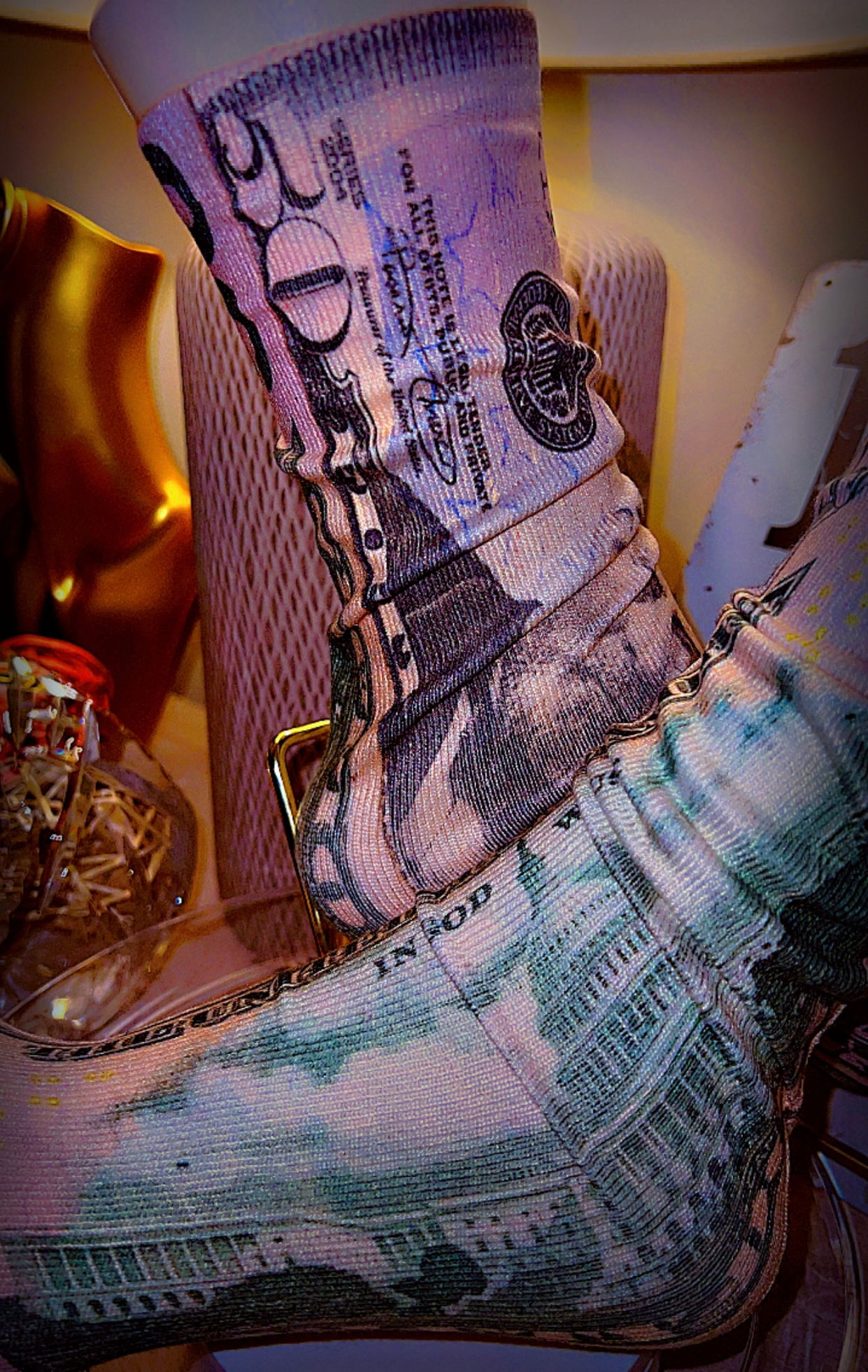 WALKING ON MONEY SOCKS