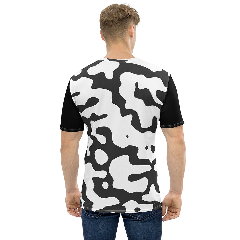 Black and White Camo Premium Men's T-shirt