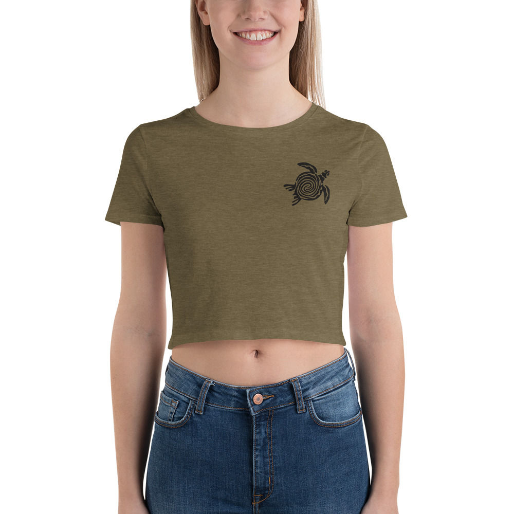 #SaveTheTurtles Women’s Petite Crop Tee