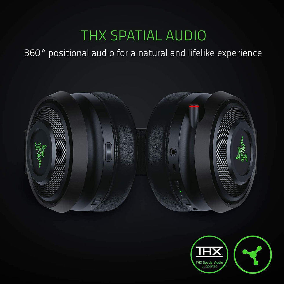 Thumbnail: Razer Nari Ultimate Wireless 7.1 Surround Sound Gaming Cooling Gel Headset