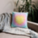 Tie Dye Heart Pillow