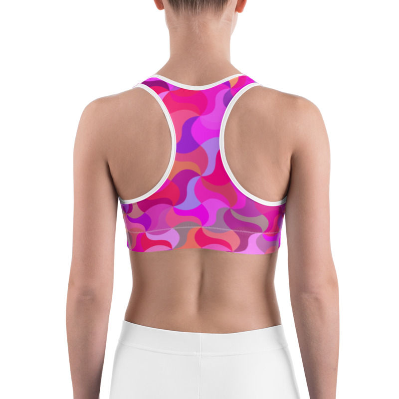 Thumbnail: Twirl Me Pink Sports Bra
