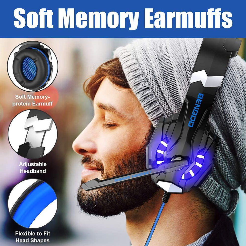 Thumbnail: Stereo Gaming Headset Noise Cancelling LED Lights