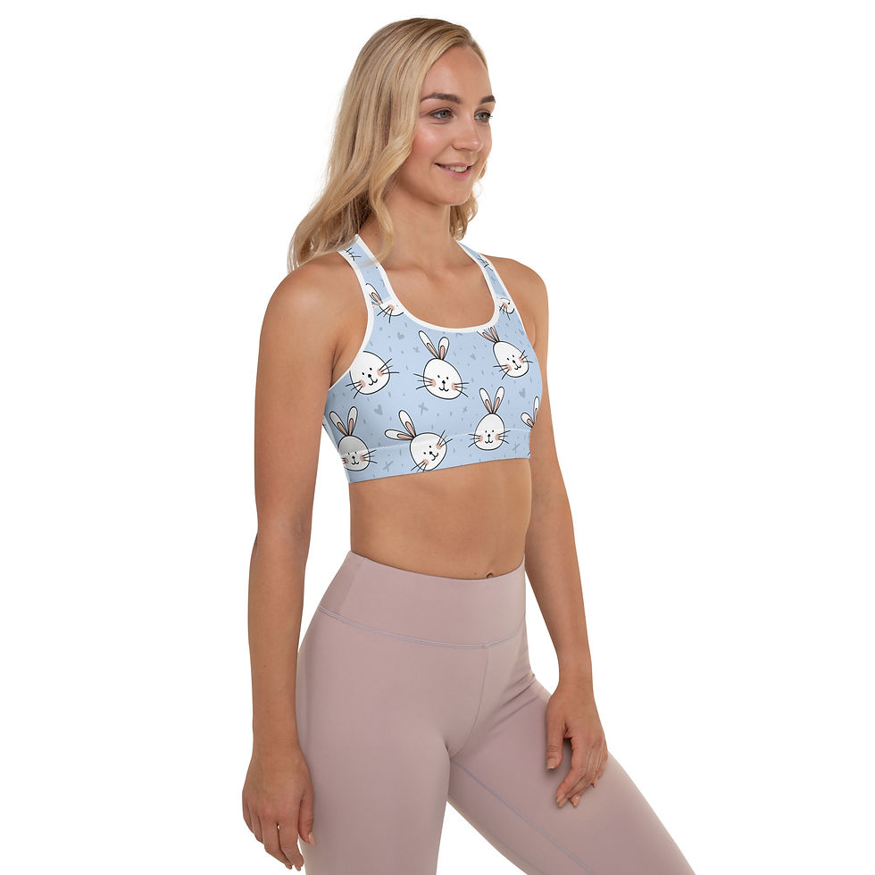 Thumbnail: Bunny Blue Padded Sports Bra