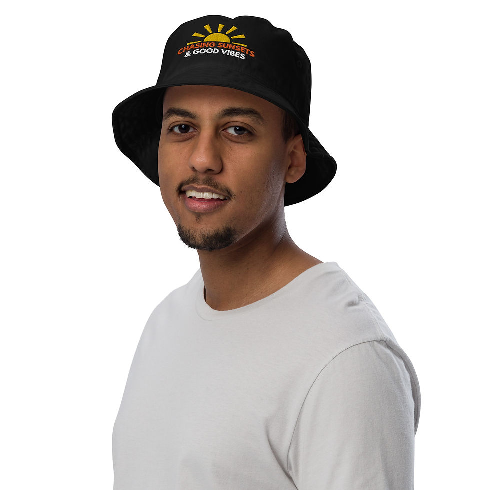 Thumbnail: Chasing Sunsets and Good Vibes Organic Bucket Hat