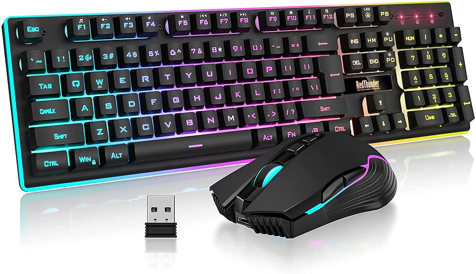 Miniatyrbilde: K10 Wireless Gaming Keyboard and Mouse Set (4 Color Options)