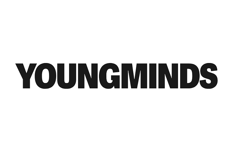 YOUNGMINDS logo on white background representing Mental Health Awareness.