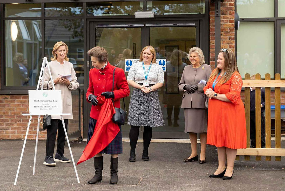 Princess Anne unveiling The Sycamore Building at Fairmead School