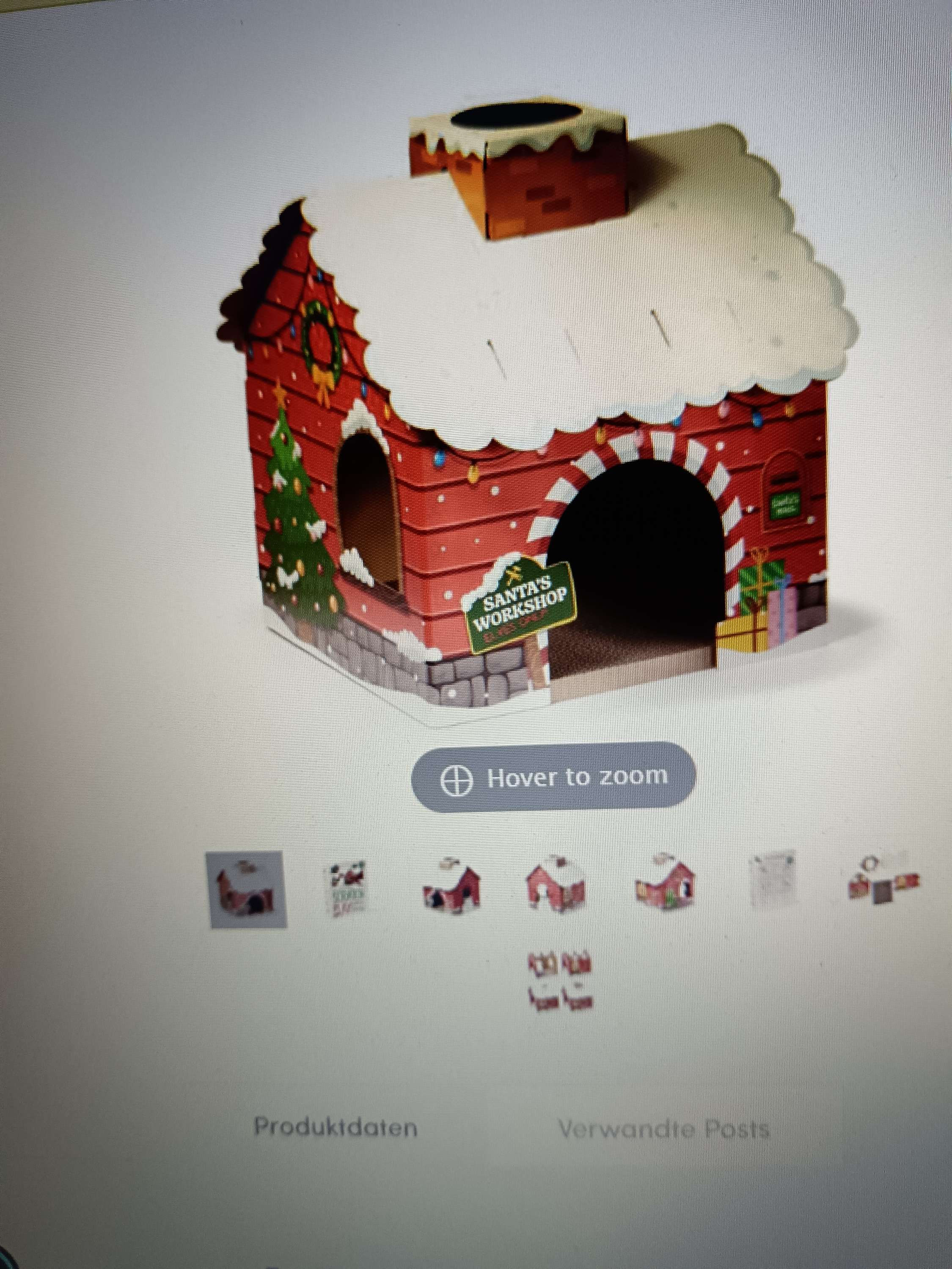 Weihnachten Werkstatt DIY Katzenspielhaus