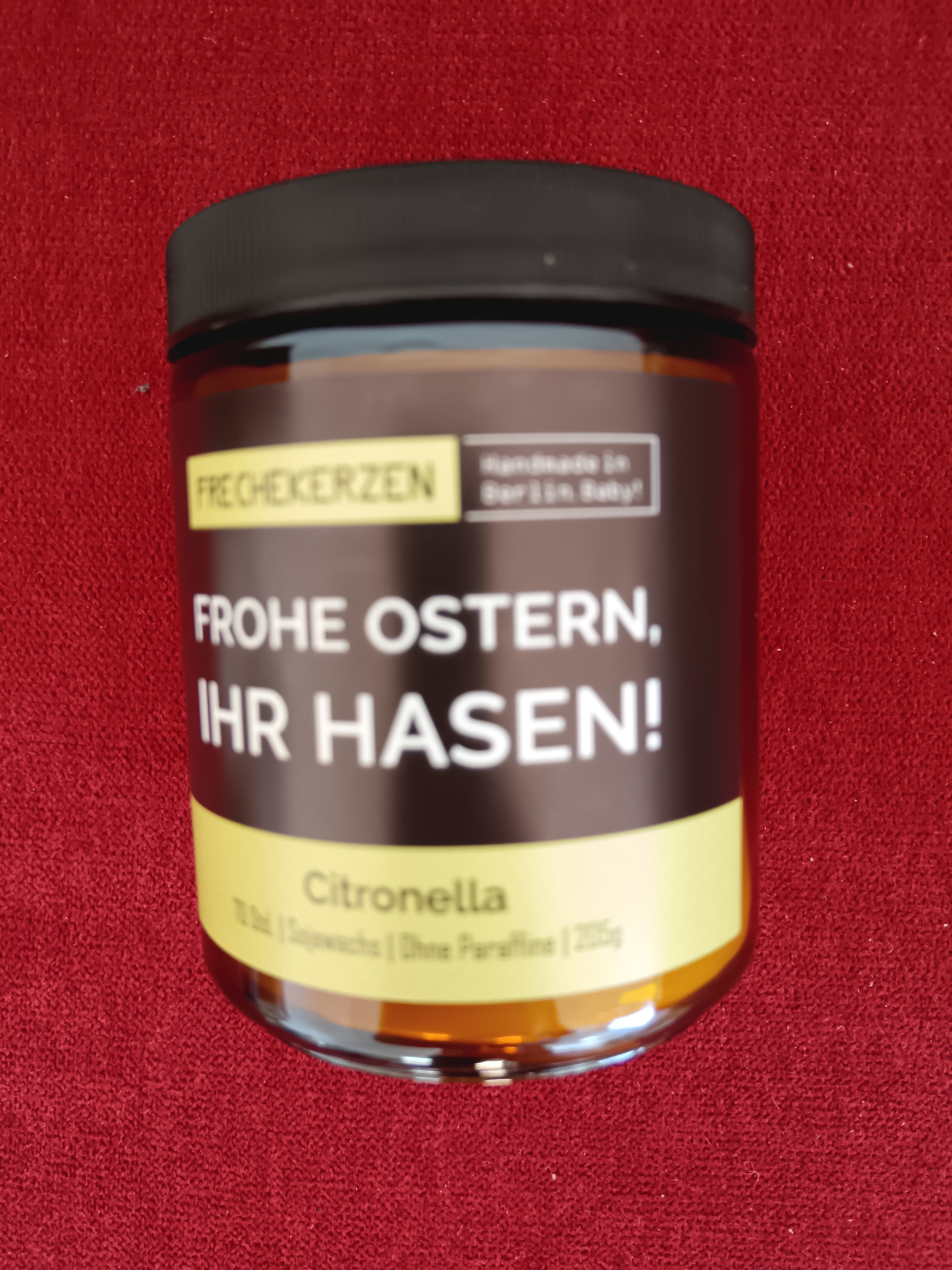 Duftkerze - Frohe Ostern Ihr Hasen