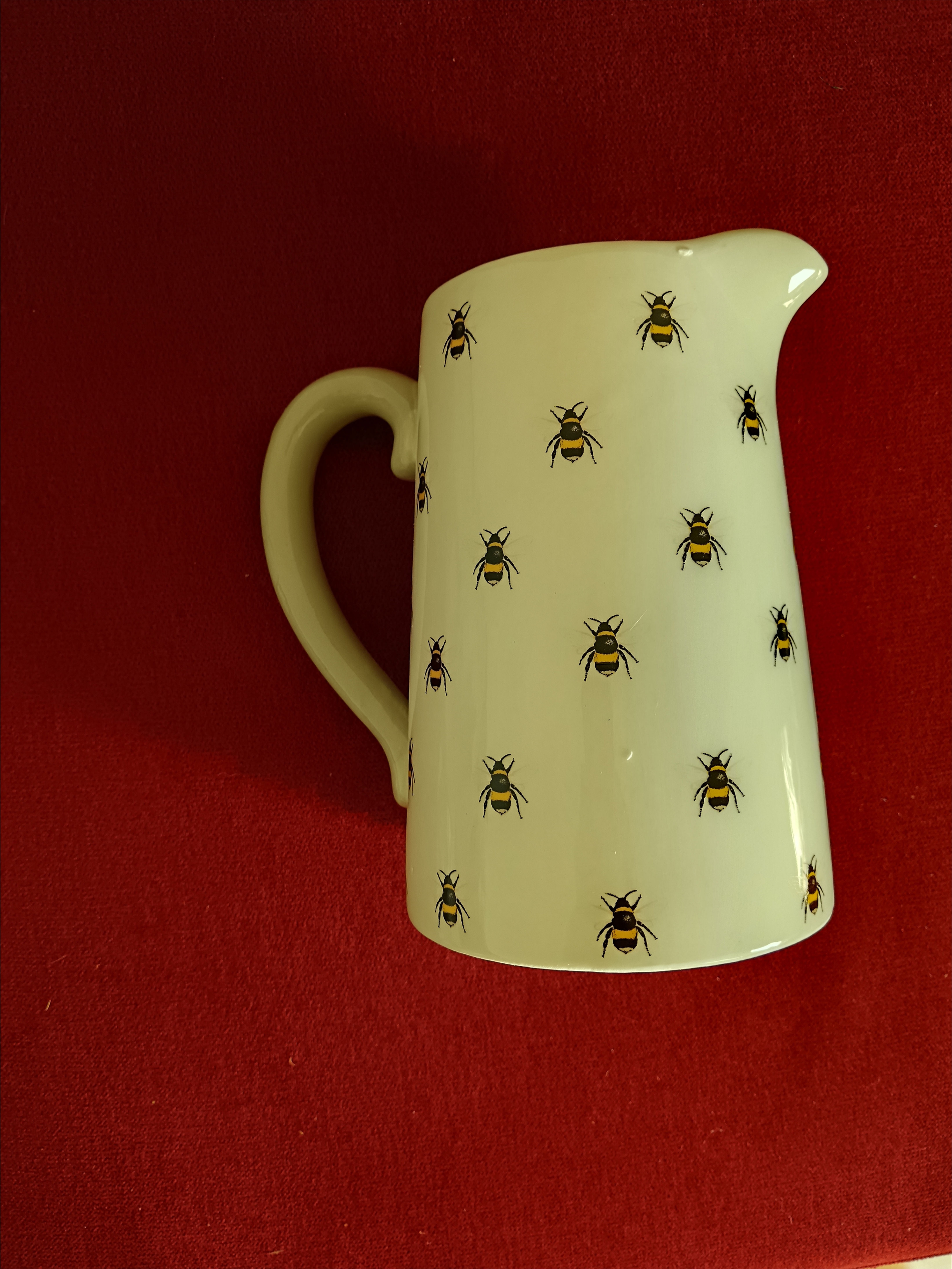 Bienen Keramik Blumenkrug