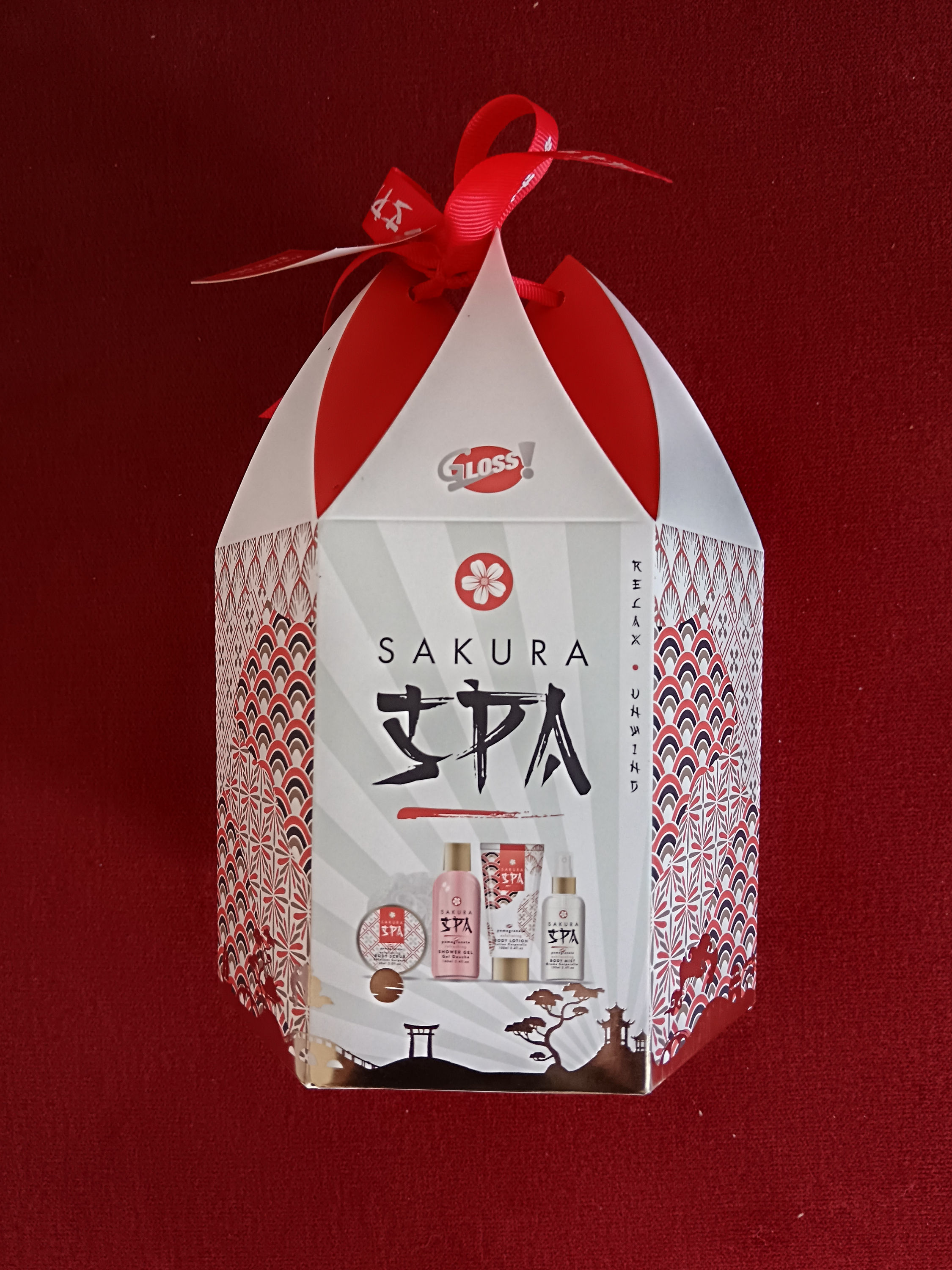 Beauty Geschenkbox Badeset Granatapfel - Sakura Spa Collection