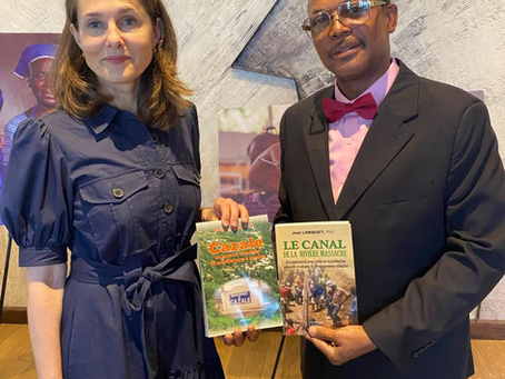 La princesse Sarah Zeid rencontre l’écrivain Joël Lorquet pour parler santé maternelle