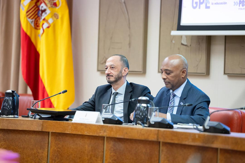 Nesmy Manigat porte la voix du GPE pour une éducation de qualité devant le parlement espagnol