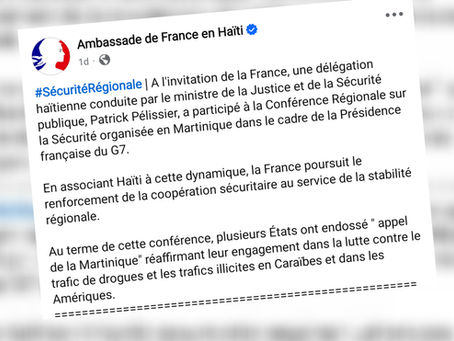 Haïti adhère à l’« Appel de la Martinique » pour une sécurité régionale renforcée