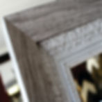 White washed frame for mirror