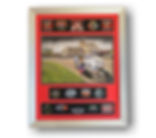 Silver frame with badges and print