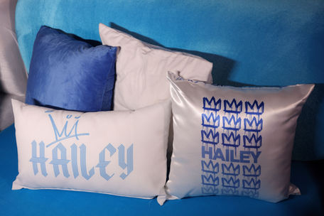 name branded logo, mitzvah lounge furniture, custom printed pillows, mitzvah couches, custom printed design, design by Carolyn Dempsey Design 