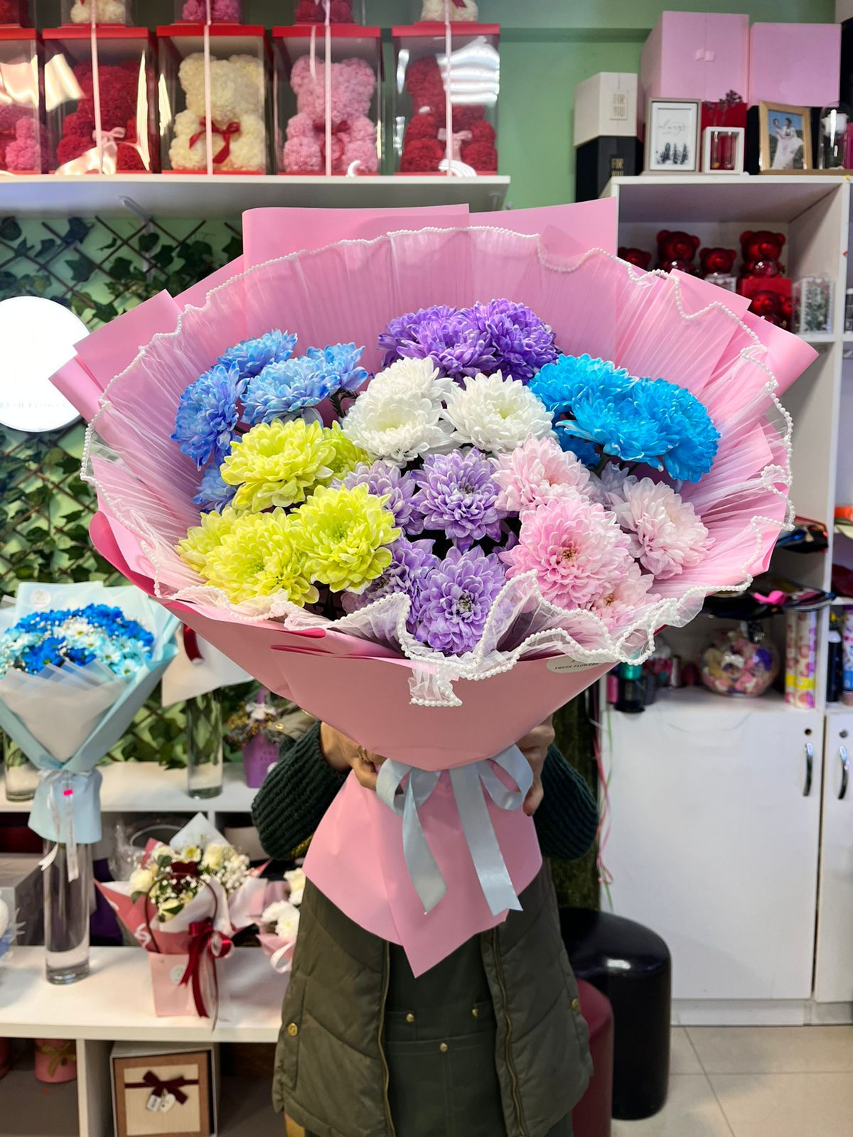 ფერადი ქრიზანთემები