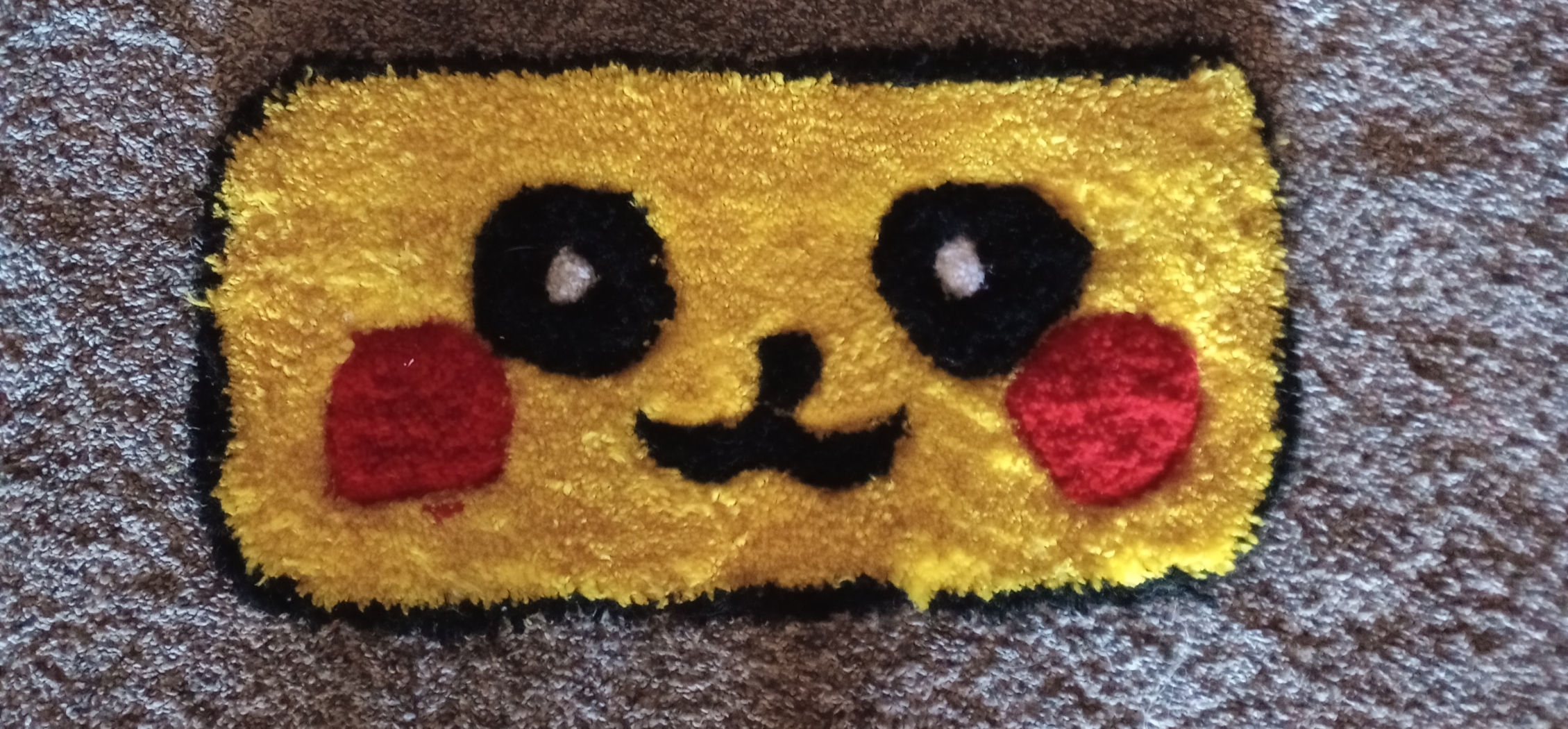 3d Tufted Pikachu Pokemon rug (single)
