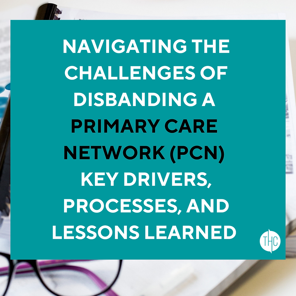 navigating the challenges of disbanding a PCN