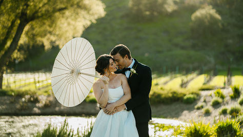 Golden-hour wedding photography in Santa Barbara with cinematic, film-inspired edits — capturing authentic moments amid coastal light, mountain sunsets, and timeless Montecito estate charm