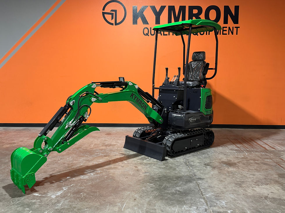 Thumbnail: KYMRON® RH14G Mini Excavator (Optional Retractable Tracks & Side Swing Boom)