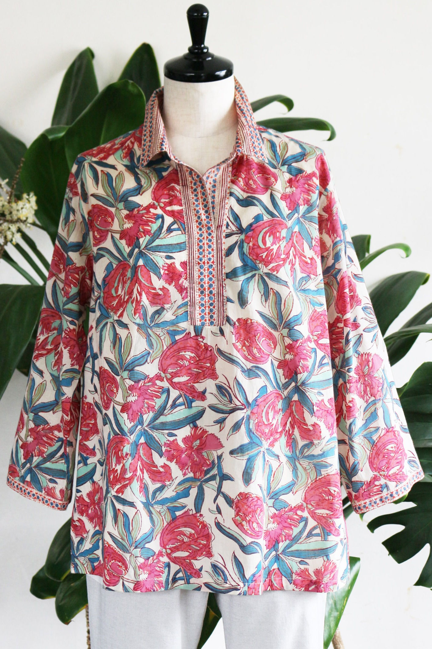 配色衿のスキッパー