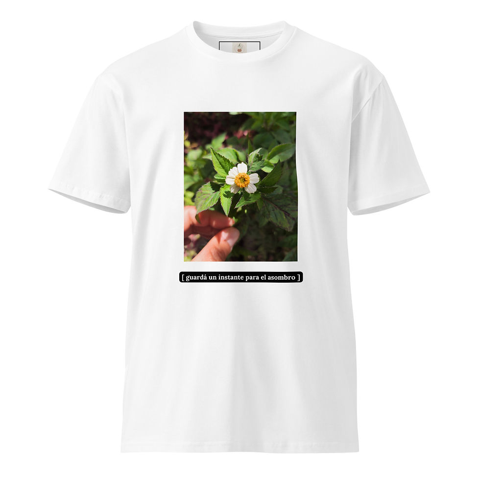 Miniatura: "Pequeños Milagros"T-shirt – Colección “Almas Botánicas”