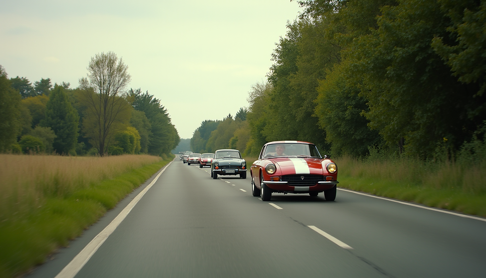 Cars on a Car Tour by Venture Bound