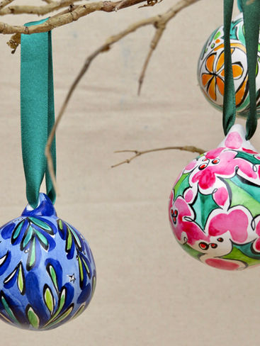 Holly and Mistletoe bauble