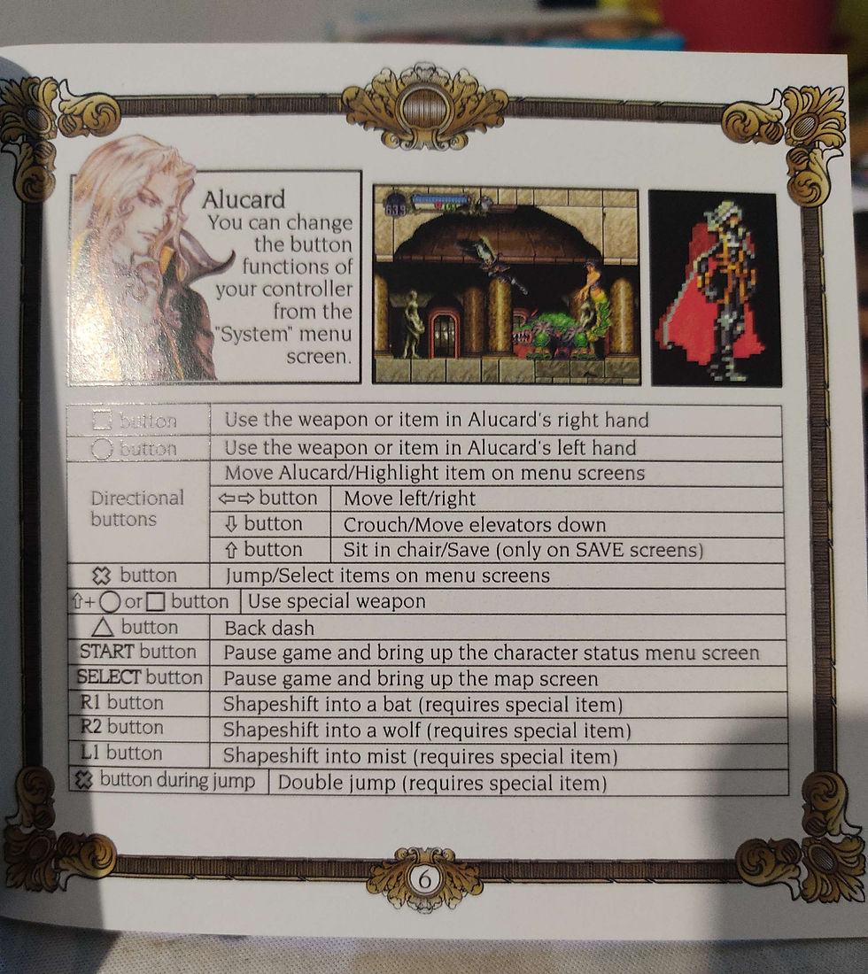 Miniatura: Manual Castlevania SOTN Custom PS1