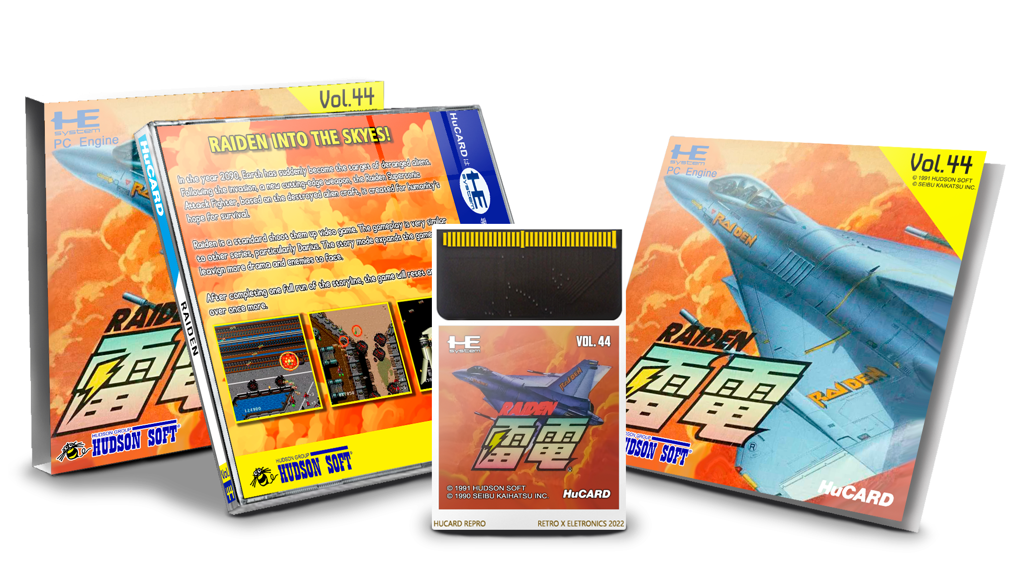 Raiden HuCard PC Engine