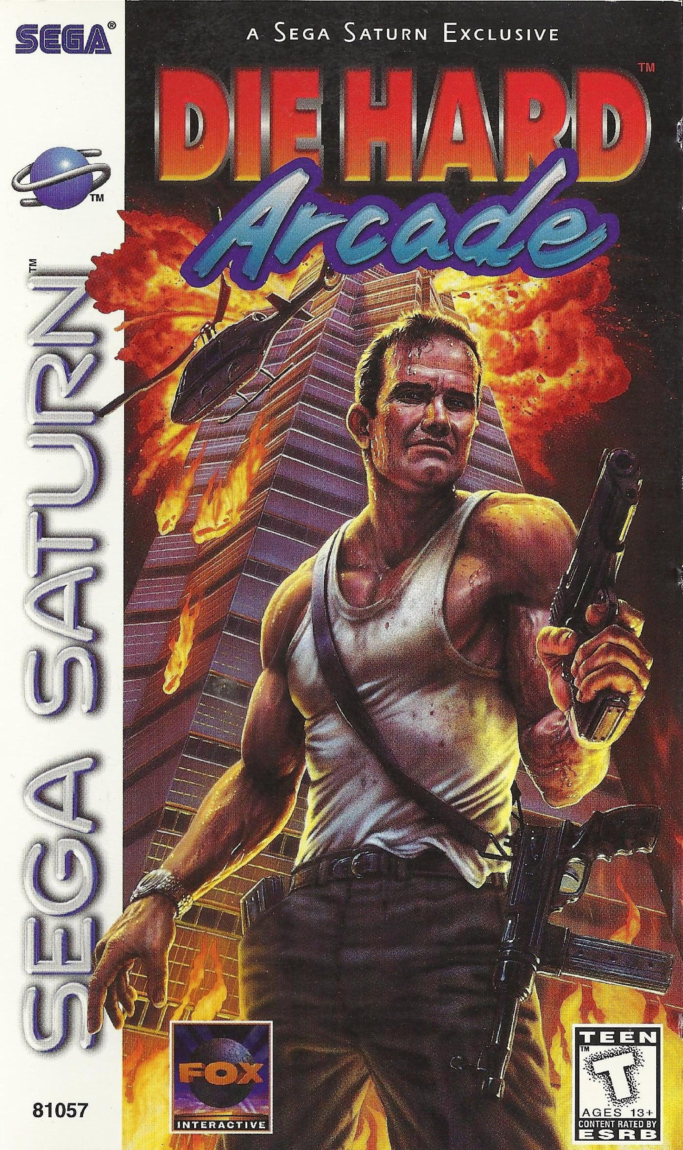 Die Hard Arcade Sega Saturno Prensado 