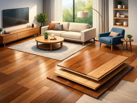 Engineered Timber Flooring for Living Room