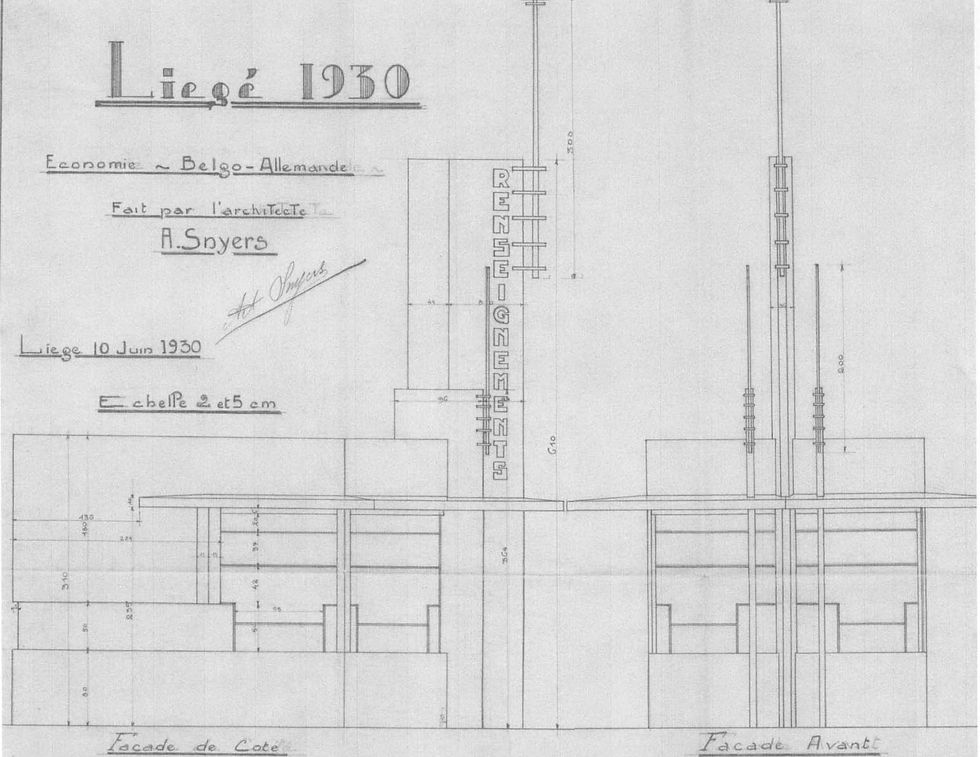 1930 Palais Economie belgo-allemande
