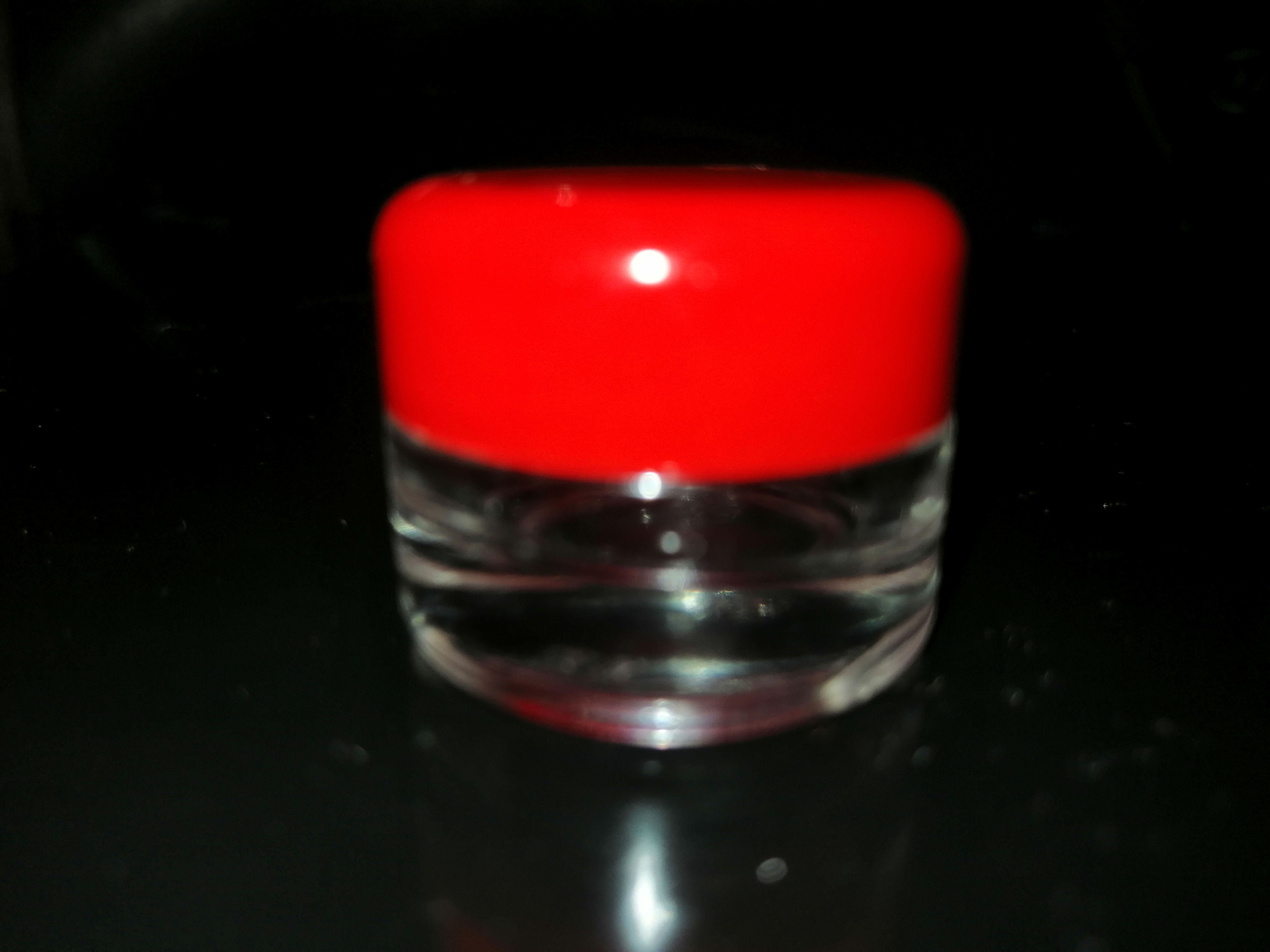 Recipiente multiusos reutilizável tamanho viagem mini leve tampa vermelha